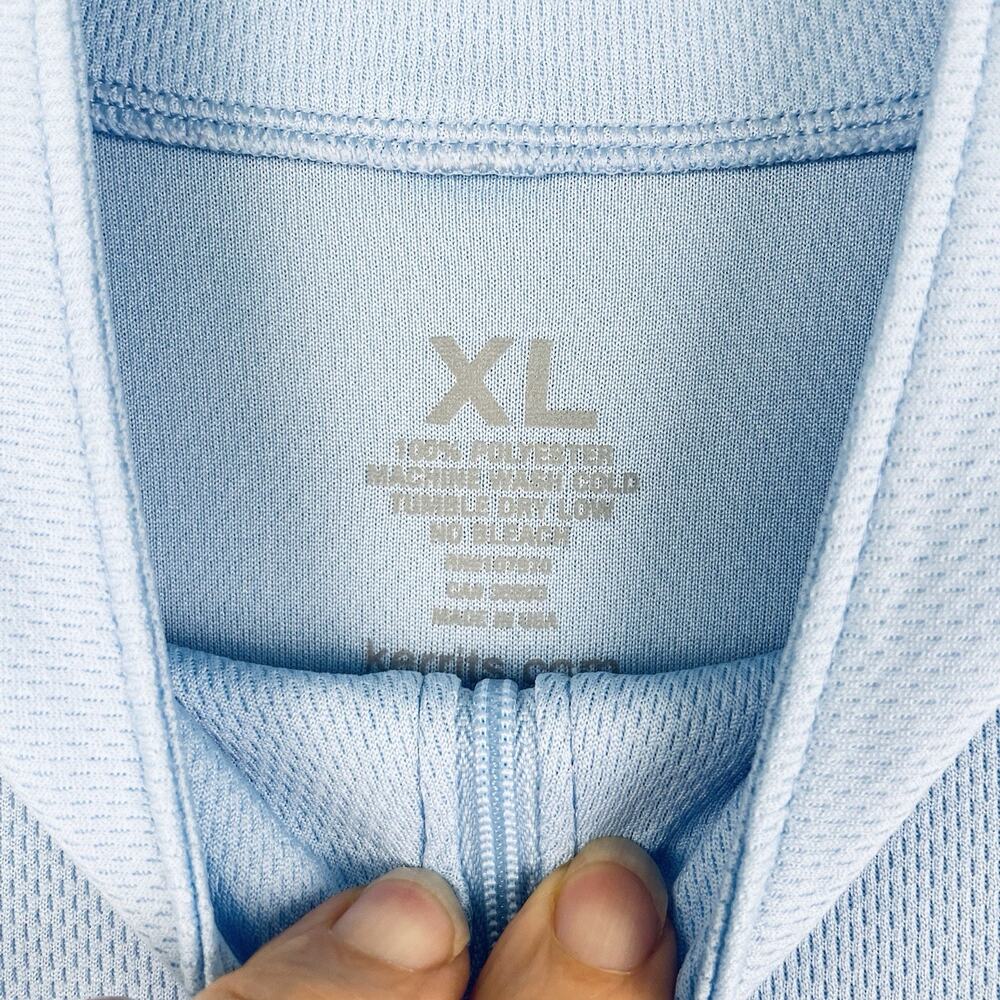 Kerrits Equestrian 1/4 Zip Top Women’s XL Light Blue Horseback Riding Horse Girl - Picture 3 of 9